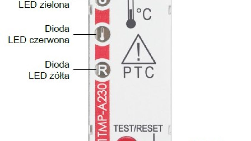 Panel czołowy przekaźnika RPN-1TMP-A230