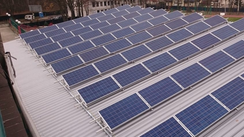 Instalacja solarna na Stadionie Miejskim w Legionowie