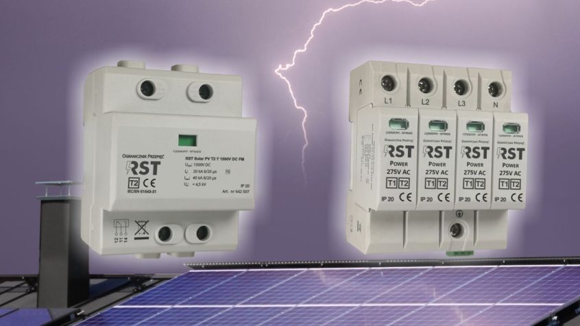 Firma RST Sp. z o.o., polski producent ograniczników przepięć, wprowadza do oferty produkty serii RST SOLAR i RST POWER