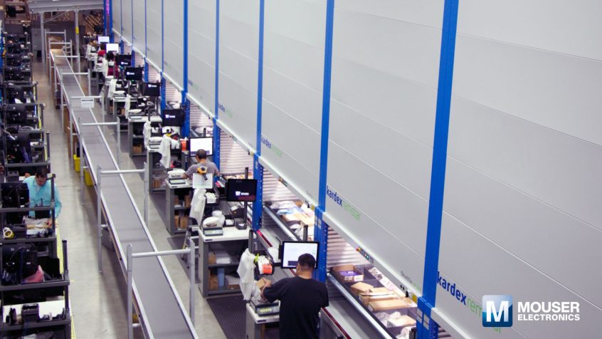 Mouser Electronics liderem branży dystrybucyjnej w zaawansowanej automatyzacji magazynów