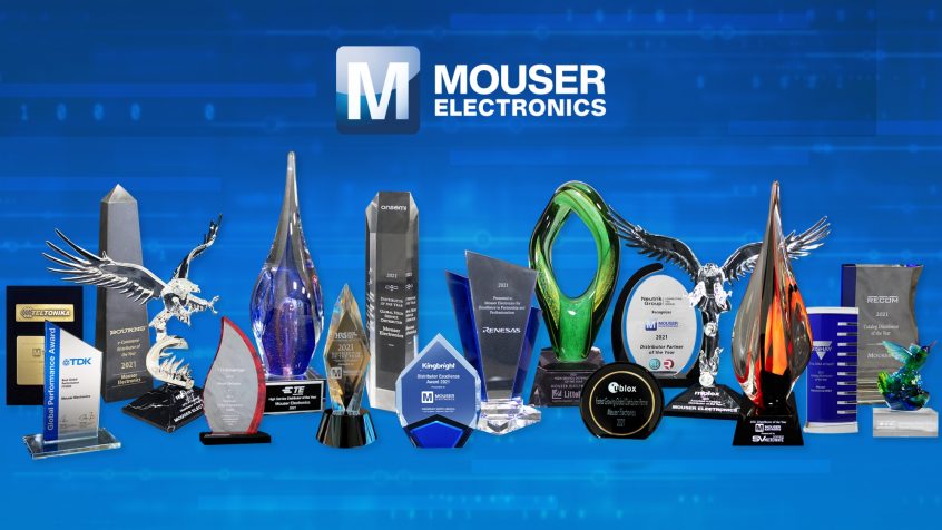Mouser Electronics uhonorowana przez partnerskich producentów najwyższymi nagrodami za wyniki