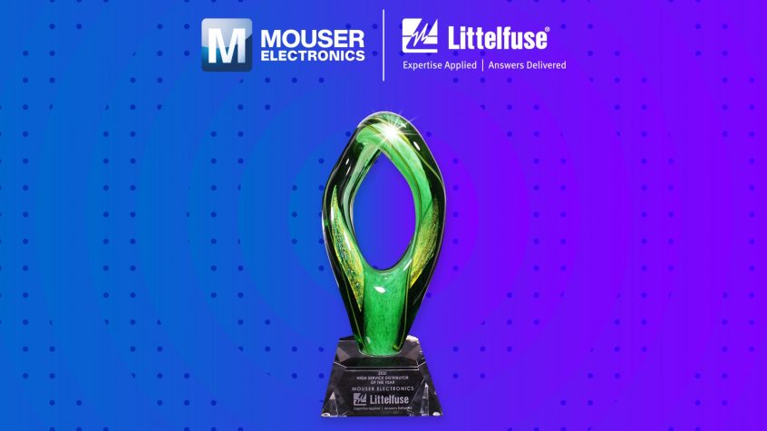 Mouser Electronics piąty rok z rzędu uznany za globalnego dystrybutora roku przez Littelfuse
