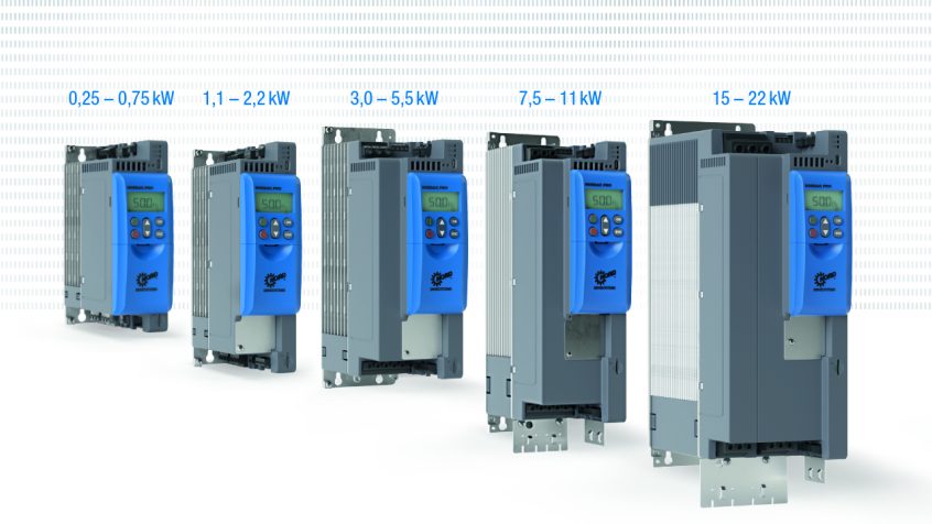 Nowa seria przetwornic do szat sterowniczych Nordac Pro SK 500P od Nord Drivesystems zostanie rozszerzona, by objąć dwa poziomy mocy, od 0,25 do 22 kW.