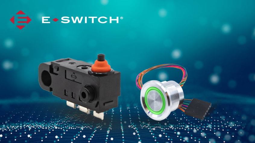 Szeroka gama przełączników elektromechanicznych od E-Switch jest teraz dostępna dla klientów Farnell