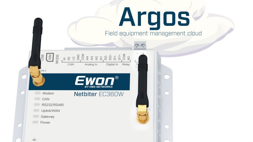 Bramka Ewon Netbiter EC360W z ulepszonym interfejsem do obsługi chmury Argos i nową aplikacją mobilną