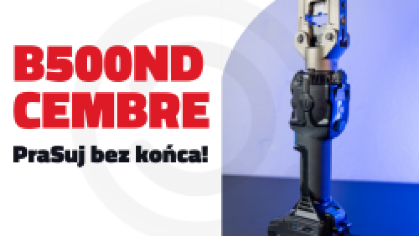 Budowa prasy hydraulicznej B500ND marki Cembre