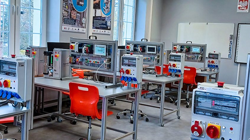 Branżowe Centrum Umiejętności – pracownia Przemysłu 4.0 (Fot. Bosch Rexroth Sp. z o.o.)