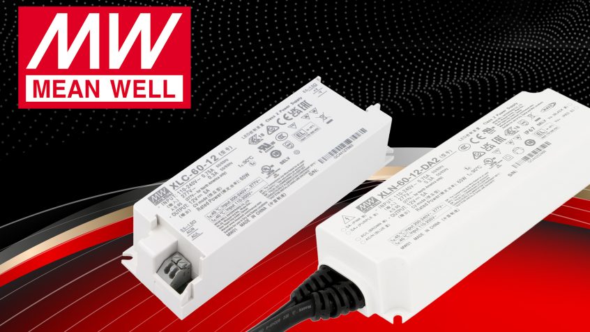 Drivery LED serii XLC i XLN marki Mean Well. Kompaktowe, programowalne bezprzewodowo zasilacze oświetleniowe