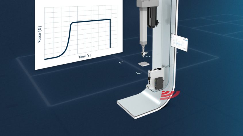 Elastyczna serwoprasa: procesy z funkcją kontroli siły można teraz wdrażać szybko, łatwo i bezpiecznie za pomocą pakietu Smart Function Kit Pressing. (Zdjęcie: Bosch Rexroth AG)