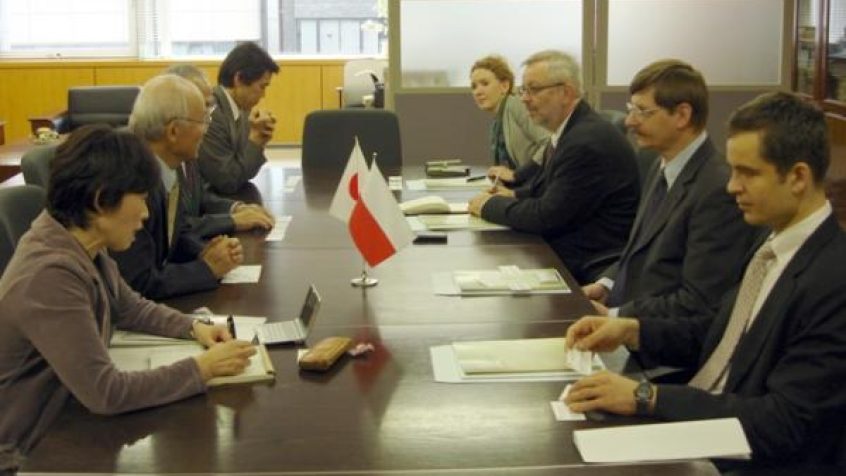 Spotkanie delegacji polskiej na konferencję TSO w Tokio z reprezentacją Japońskiej Agencji Energii Jądrowej (JAEA).