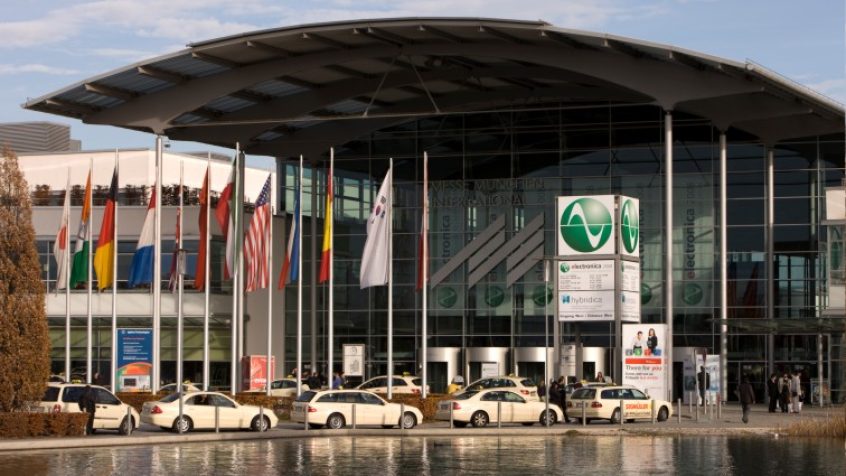 Wejście główne na targi electronica 2010 w Monachium