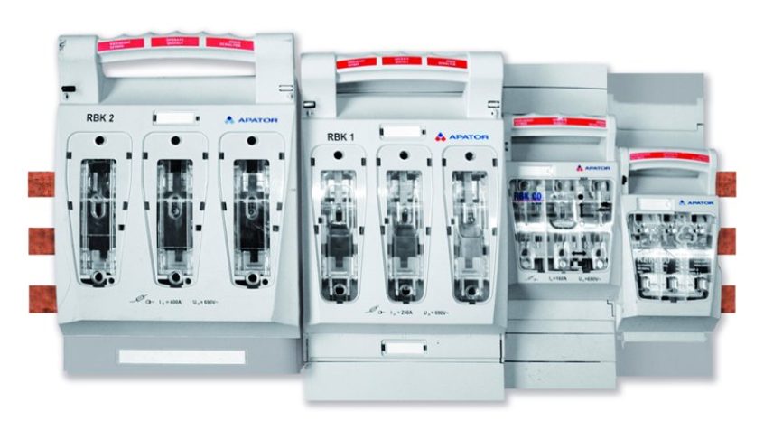 System APATOR 60 mm umożliwia zainstalowanie na jeden most szynowy o rozstawie 60 mm aparatów RBK 1 pro-S, RBK 00 pro-S, RBK 000-S oraz RBK 2-S