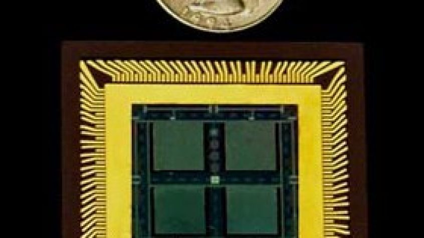 Prototypowy chip MicroGen zawiera 4 piezoelektryczne generatory.