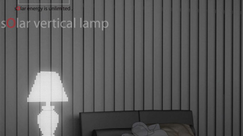 Pionowe lampy solarne dla wnętrz