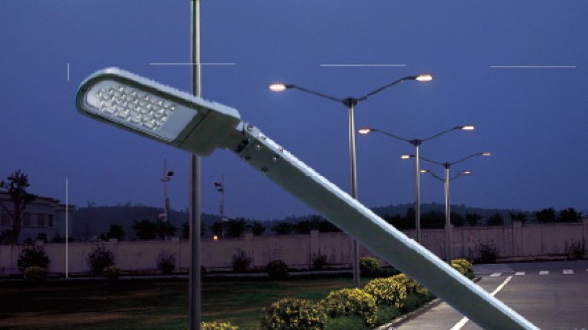 Lampy uliczne LED na ulicach Krasnojarska