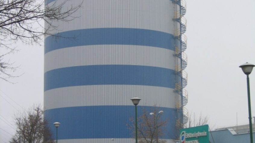 Zbiornik akumulacyjny instalacji akumulacji ciepła w Elektrociepłowni Białystok S.A.