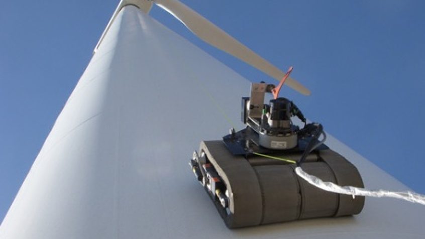 Robot do inspekcji turbin wiatrowych