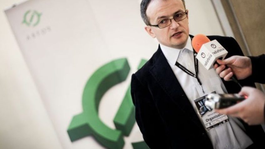 dr inż. Dariusz Marchewka z Katedry Automatyki i Inżynierii Biomedycznej AGH - organizator Festiwalu Robotyki ROBOCOMP