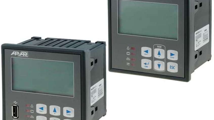 Programowalne wielokanałowe rejestratory temperatury APAR AR205 i AR206