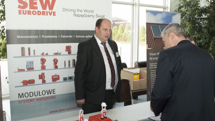 Stoisko SEW Eurodrive na III Forum spalania biomasy w Krakowie