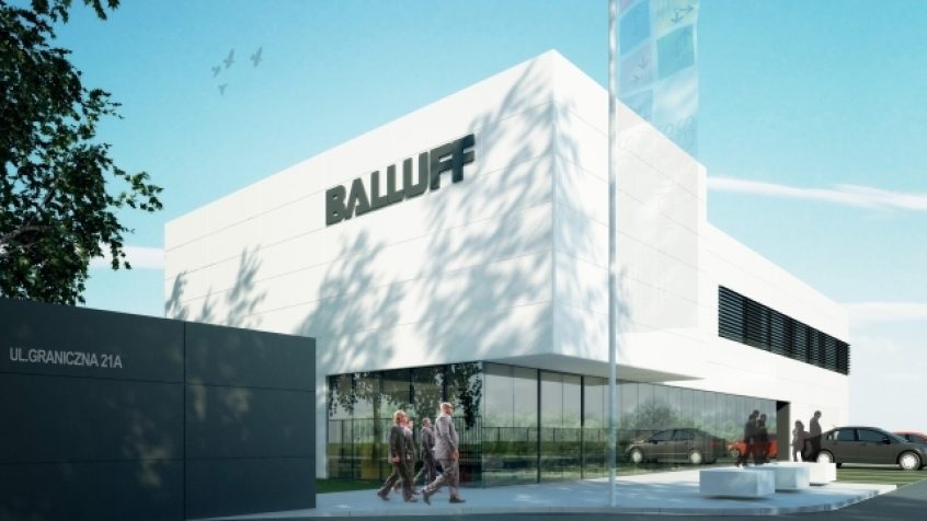 Wizualizacja budynku Centrum Inżynieryjno-Aplikacyjnego firmy Balluff