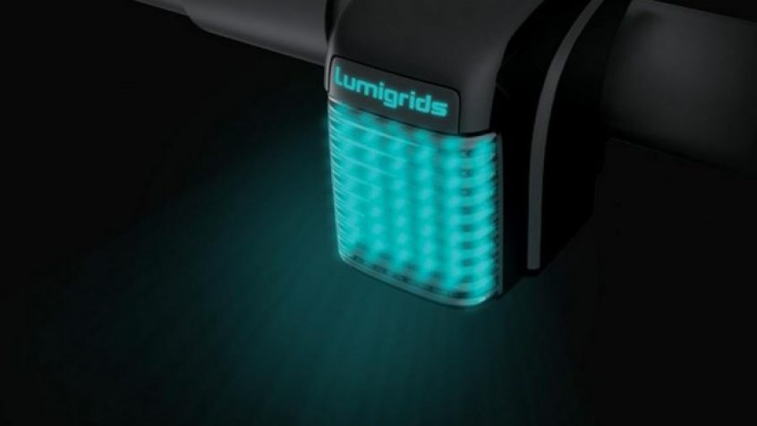 Projektor LED Lumigrids dla rowerzystów