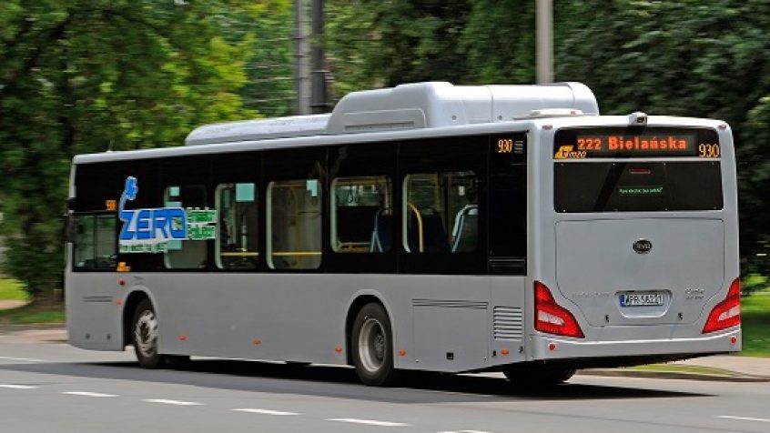 Chiński autobus elektryczny na testach w Warszawie