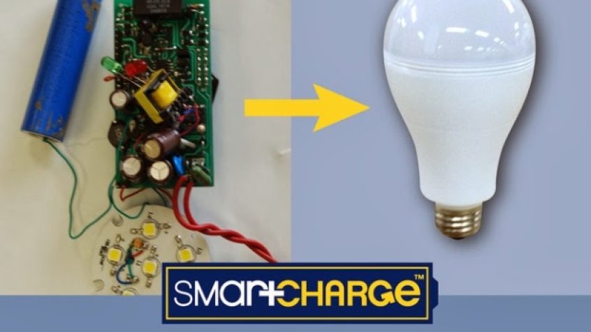 Lampa LED z akumulatorem świeci nawet gdy zabraknie prądu