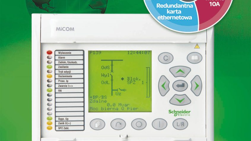 Schneider Electric wprowadził na rynek ekonomiczne, zintegrowane w jednej obudowie urządzenie MiCOM P139 łączące w sobie funkcje zabezpieczenia nadprądowego i sterownika polowego