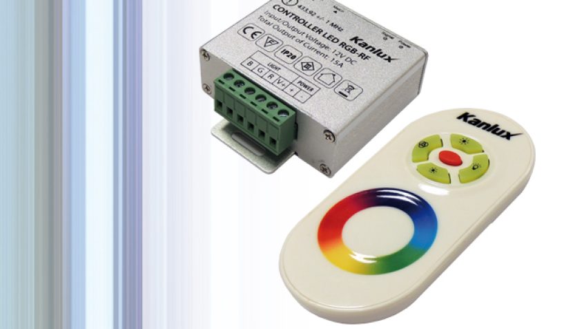 CONTROLLER LED RGB-RF firmy Kanlux sterowany za pomocą pilota dotykowego