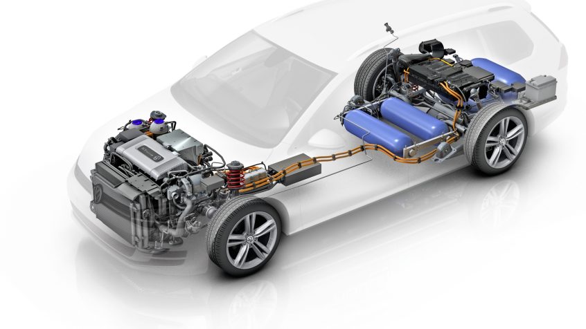 Volkswagen Golf Variant HyMotion z ogniwem wodorowym