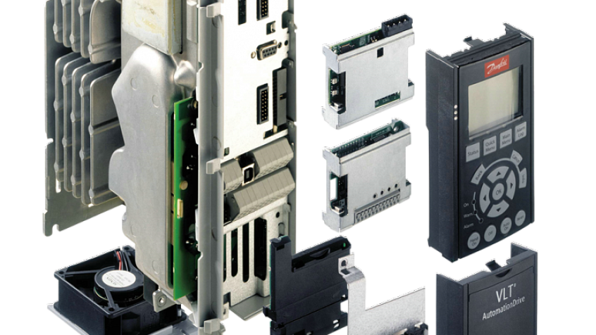 Budowa przetwornicy częstotliwości Danfoss VLT AutomationDrive FC 302