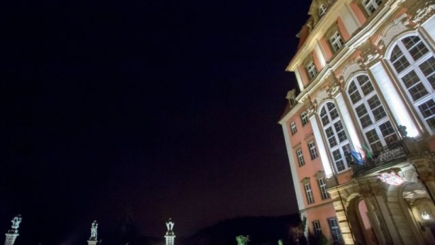 Iluminacja Zamku Książ w Wałbrzychu