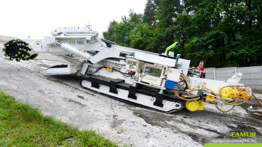 Kombajn FR 160 podczas testów w FAMUR S.A.