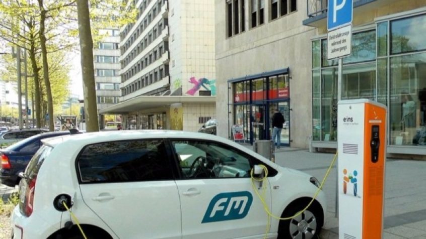 Punkt ładowania samochodu elektrycznego