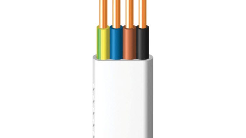 Czterożyłowy przewód nkt instal lumen YDY  pżo 4x1,5mm2 450/750 V