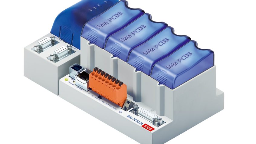 PCD3.M5360 to łatwy do rozbudowy, modułowy sterownik PLC z szybkim procesorem i zwiększonymi zasobami pamięci, który obsługuje do 1024 we/wy