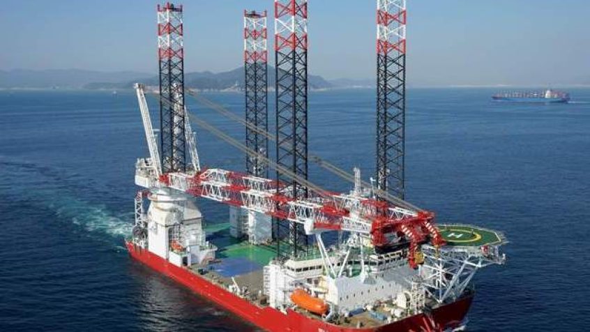 Seajacks Scylla - największy na świecie statek do budowy farm wiatrowych i instalacji morskich