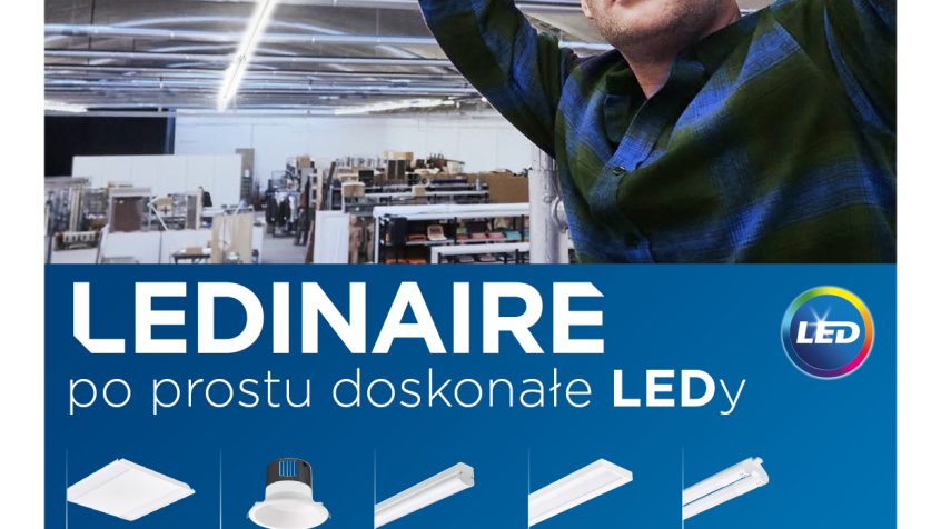 Philips Lighting przeprowadza rebranding rodziny opraw LED – Ledinaire i wdraża je do swojej oferty