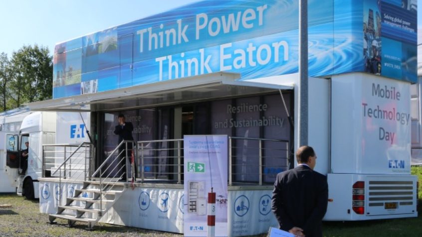 Pokazowa ciężarówka Eaton na targach Energetab 2017
